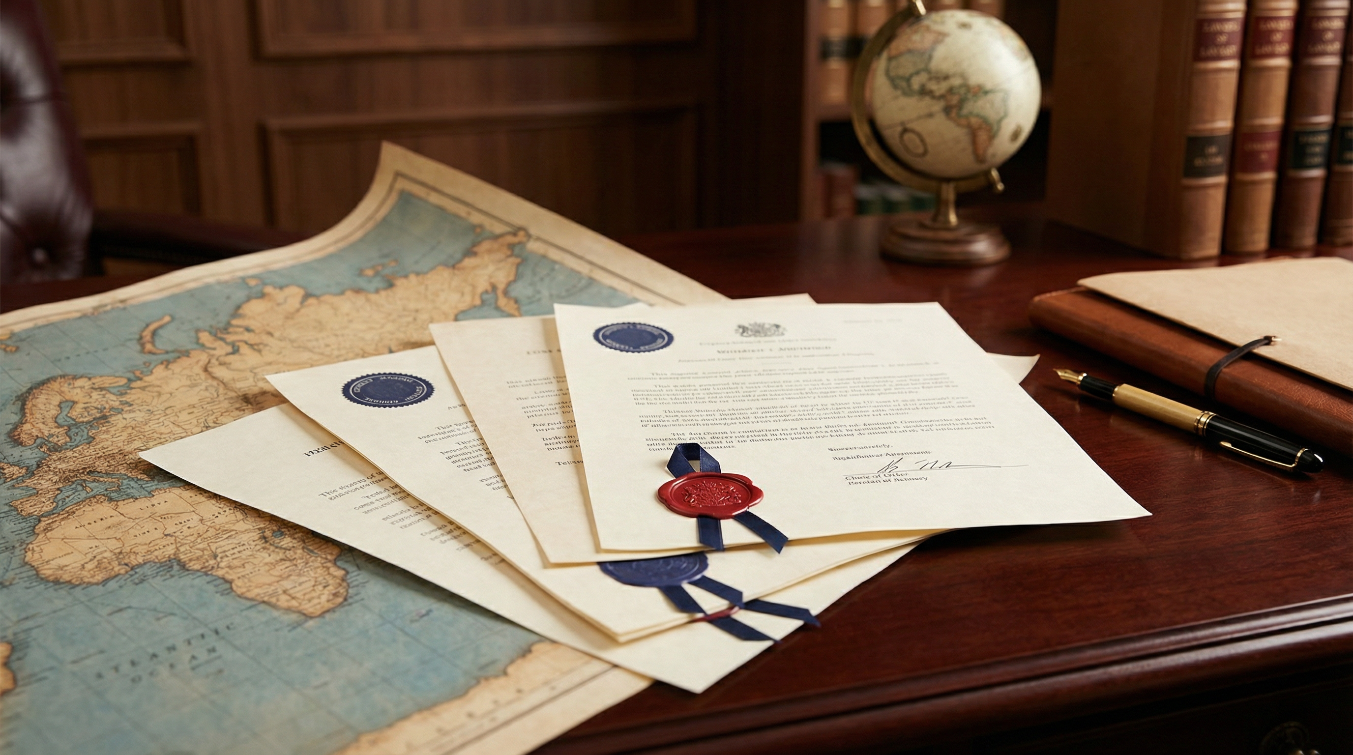 International legal documents and globe — Hague Convention service guide